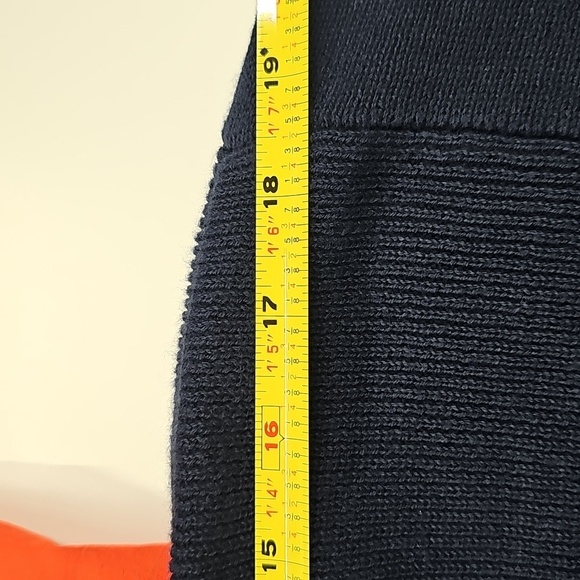 Vintage Polo by Ralph Lauren Navy Sweater with Red -Orange Raincoat Style Hood M - Picture 7 of 13